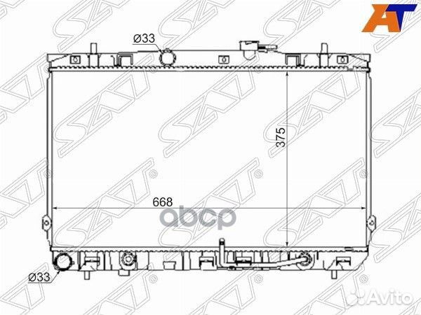 Радиатор Hyundai Elantra 00-09 / Coupe 02-09