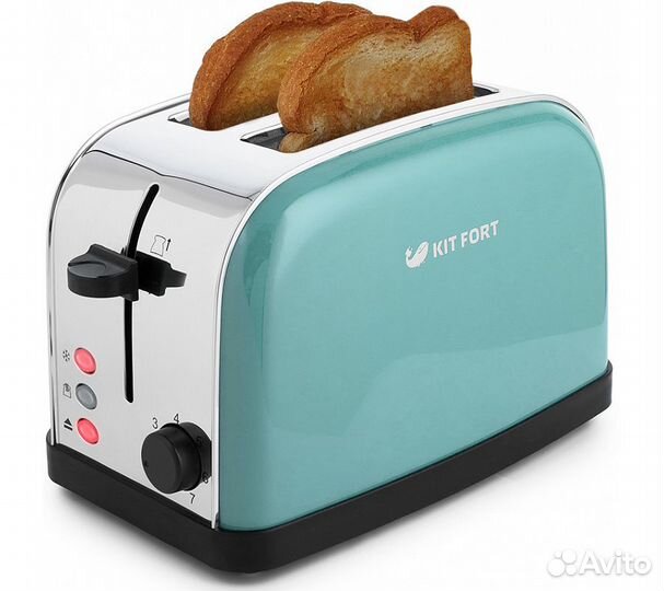 Тостер Kitfort KT-2014-4 850Вт голубой