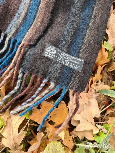 Полосатый шарф из шерсти и кашемира