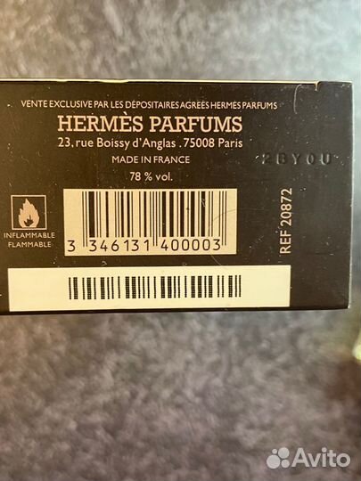 Hermes Terre D'Hermes Pour Homme 100 ml