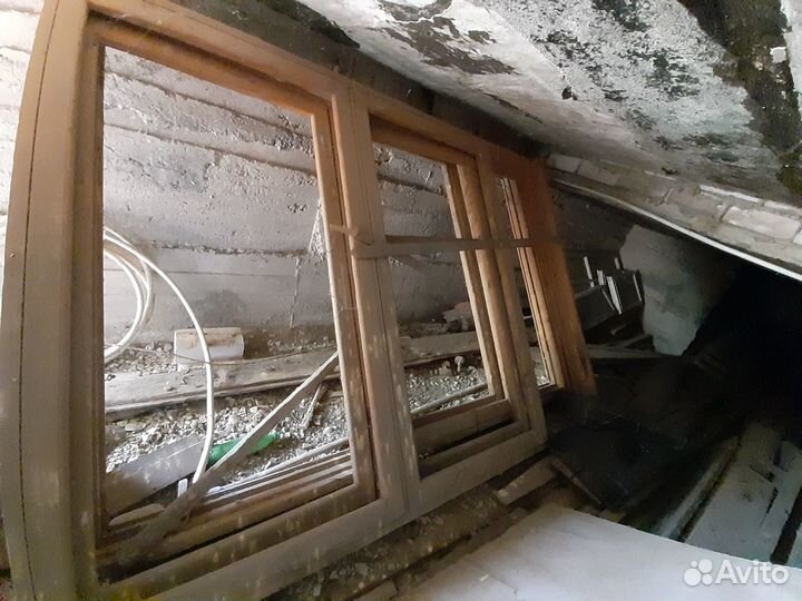 Две новые двойные деревянные рамы без стекла