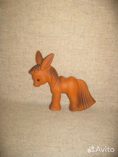 Резиновая игрушка СССР Ослик Красный треугольник