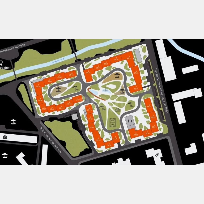 3-к. квартира, 80,6 м², 12/45 эт.