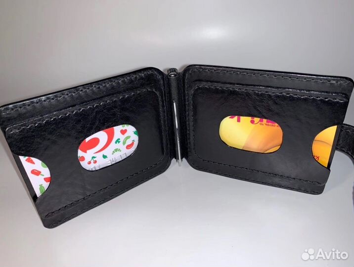 Холдер для карт и купюр. Натуральная кожа