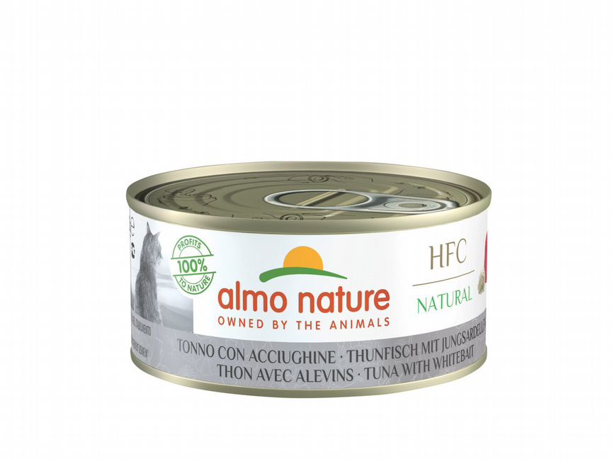 Almo Nature консервы для кошек с тунцом и мальками