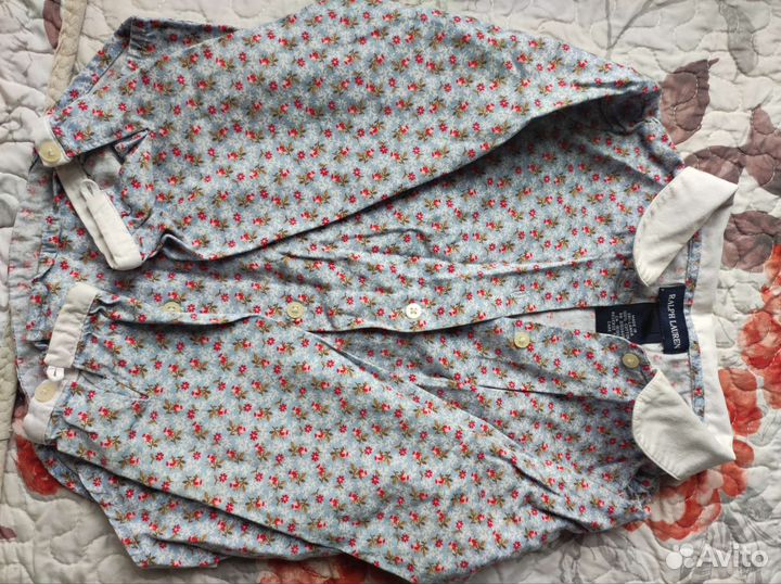 Ralph lauren рубашка на девочку 4 года