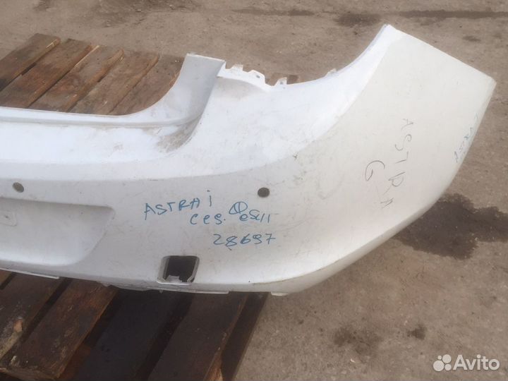 Бампер задний opel astra j седан