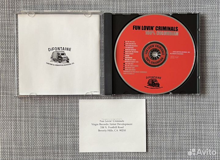 Fun Lovin Criminals - 100 Colombian CD USA