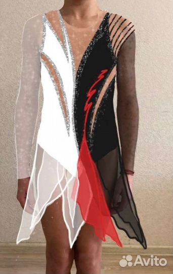 Эскиз купальника для художественной гимнастики