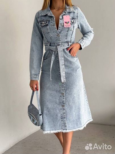 Джинсовое платье