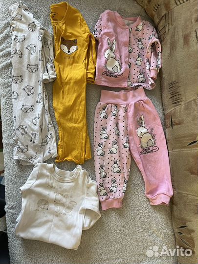 Одежда пакетом на девочку 74