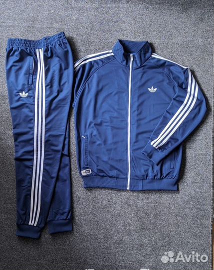 Спортивный костюм Adidas Indigo white батал