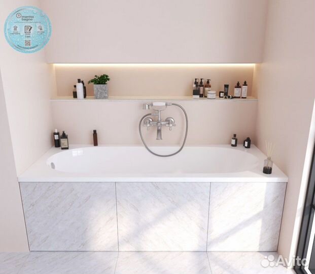 Ванна из литьевого мрамора