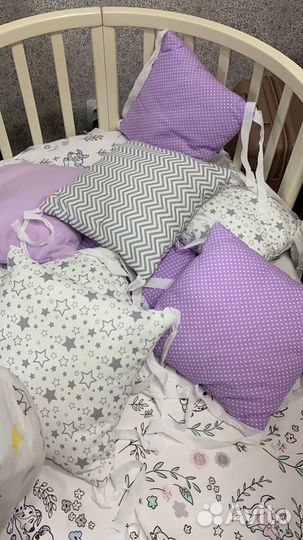 Бортики подушки в детскую кроватку