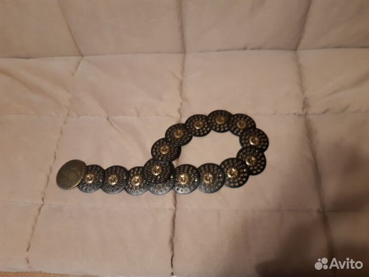 Пояс кожаный женский ручная работа. (пр-во Дания)