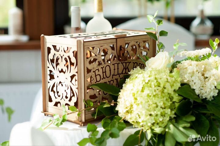 Свадебная казна сундук для денег рустик