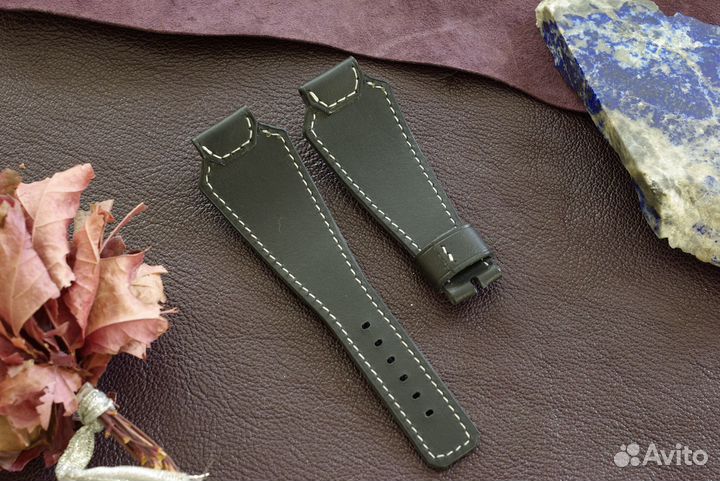 Люксовый ремешок для часов. Кожа. Авторская работа