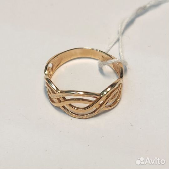 Золотое кольцо 585 пробы 17,5р 2,16