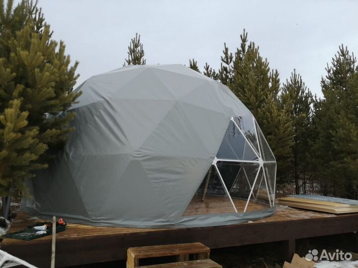 Круглогодичный геокупол D7.Сфера для глэмпинг