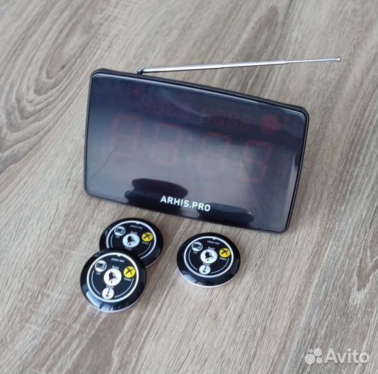 Табло вызова официанта руссифицировано и кнопки