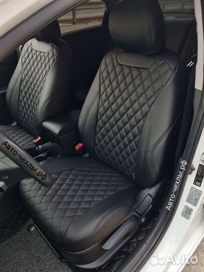 Чехлы на сиденья Хендай Солярис - Киа Рио