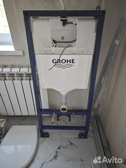 Инсталляция с унитазом grohe бу