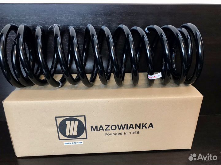 Усиленные пружины KIA,Hyundai mzpl0787RR стандарт