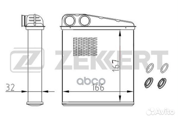 Радиатор отоп. Nissan Micra III (K12) 03- Rena
