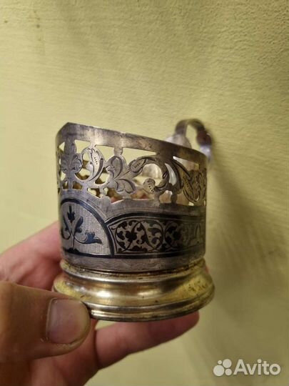 Подстаканники СССР серебро 875