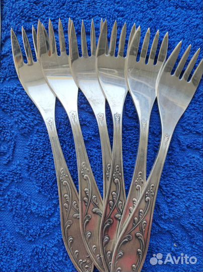 Вилки ложки мельхиор СССР