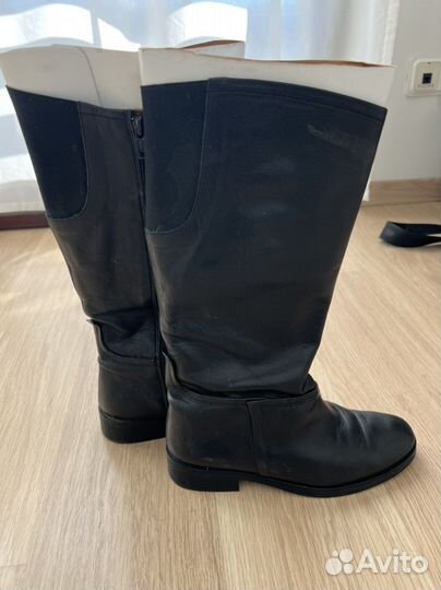 Сапоги Zara кожа