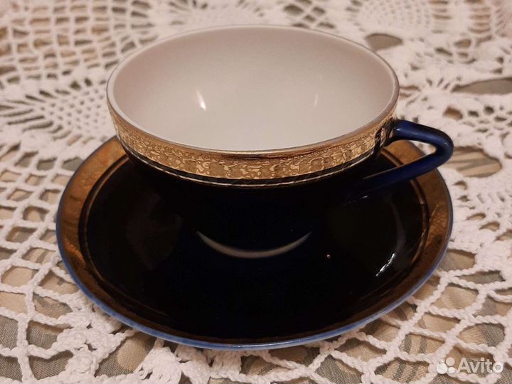 Чайная пара лфз (кобальт, золото, дубок)