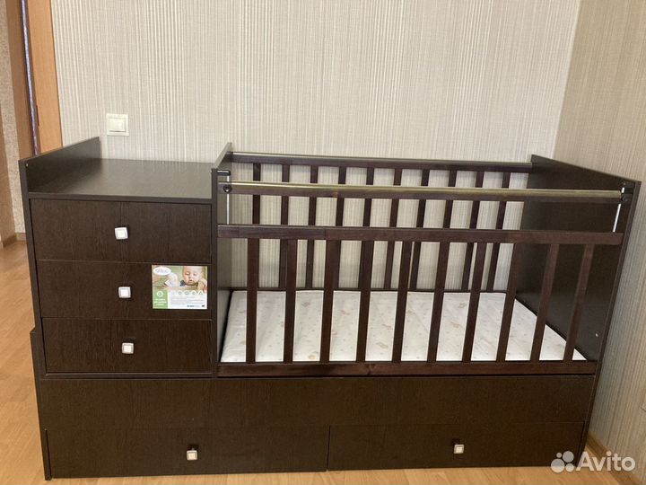 Кроватка Фея 1000(трансформер) не маятник