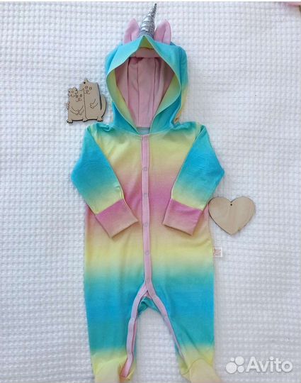 Костюм Единорога Крошка Енот 80 86