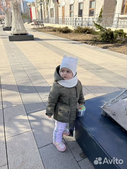 Шапка снуд и варежки