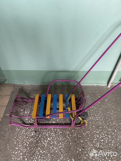 Детские санки с колесами
