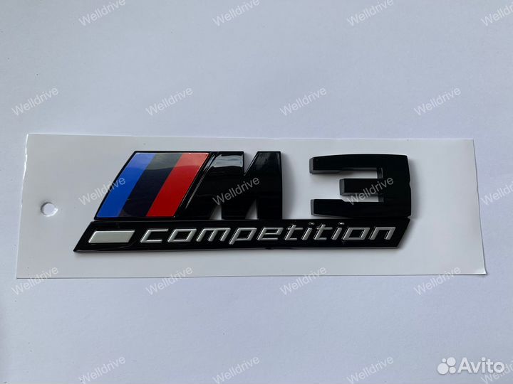 Шильд BMW M1 M2 M3 M4 M5 M6 M7 Competition глянец