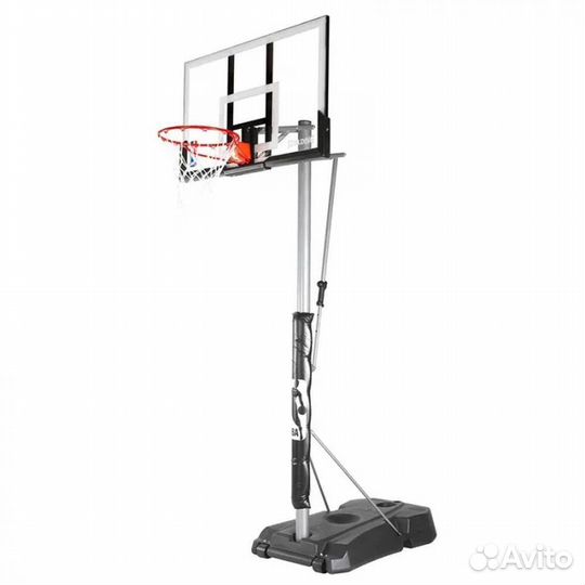 Стойка баскетбольная мобильная Spalding 52 Silver