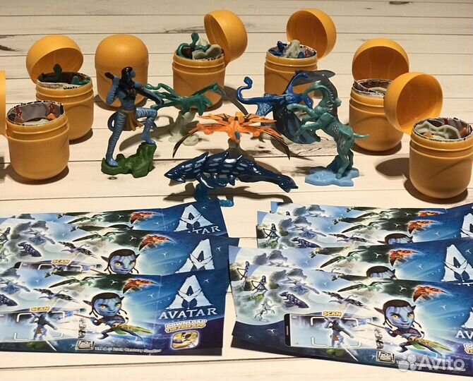 Игрушки из киндера, серия Аватар. Европа. Новые