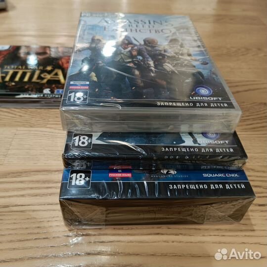 Диски на PC,новые Atilla, Assassin's creed