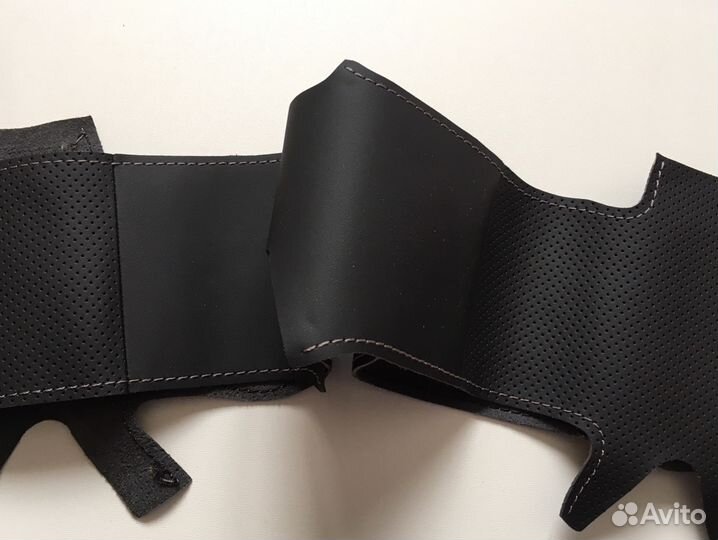 Чехол-оплётка рулевого колеса экокожа,Kia Rio 4