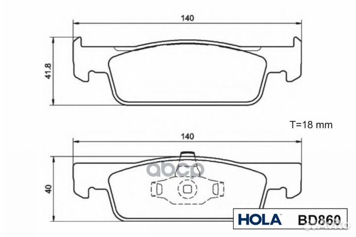 Тормозные колодки, дисковые, передние (1 компл