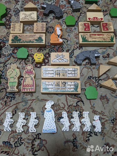 Деревянный конструктор, деревянный алфавит