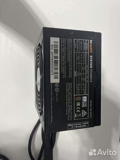 Блок питания 600W be quiet system power 9 bronze