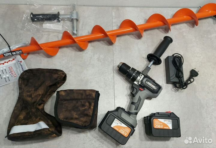 Ледобур Nanwei 150Nm + Шнек Тонар Мотошторм 110