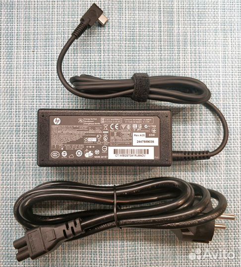 Блок питания hp type-c 65W