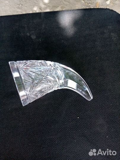 Рог бокал хрустальный