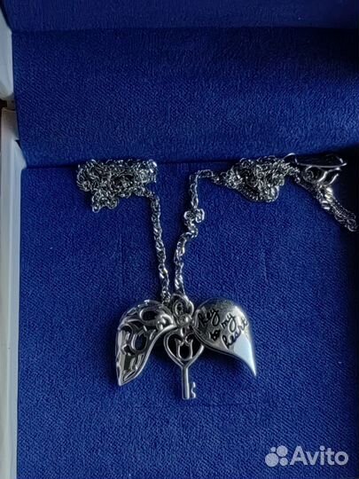 Серебряная подвеска с цепочкой