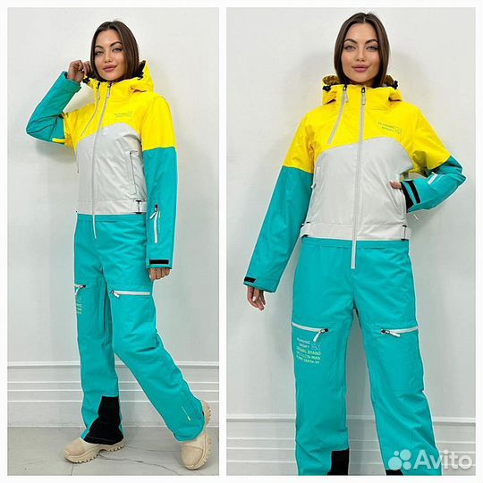 Комбинезон зимний женский, лыжный, сноубордический