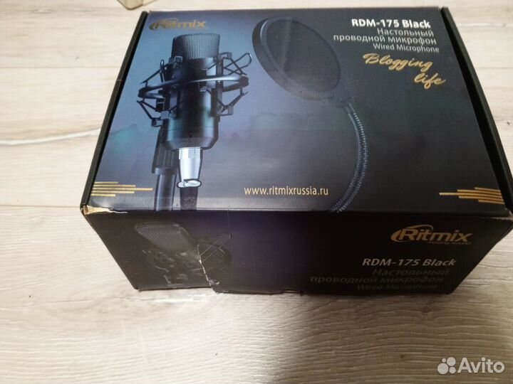 Микрофон Ritmiz RDM-175 чёрный
